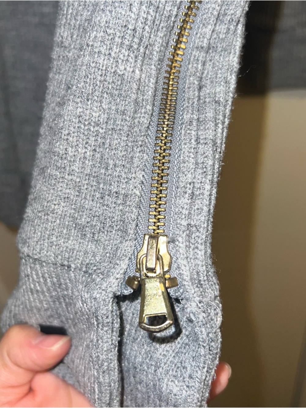 Varley Sierra Side Zip Sweater in Gray - Picture 6 of 14